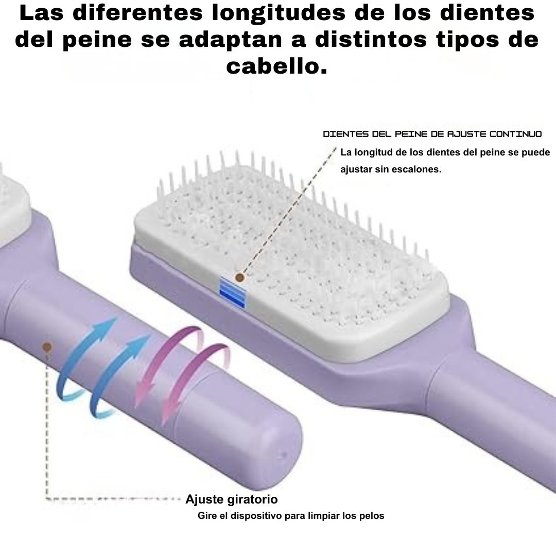 ClickComb™ – Peine Innovador con Sistema de Limpieza 1-Click